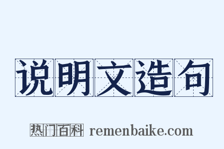 说明文造句是什么意思的图片